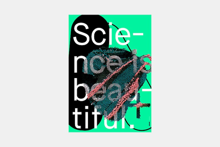 Poster »Science is beautiful«, Science + Design